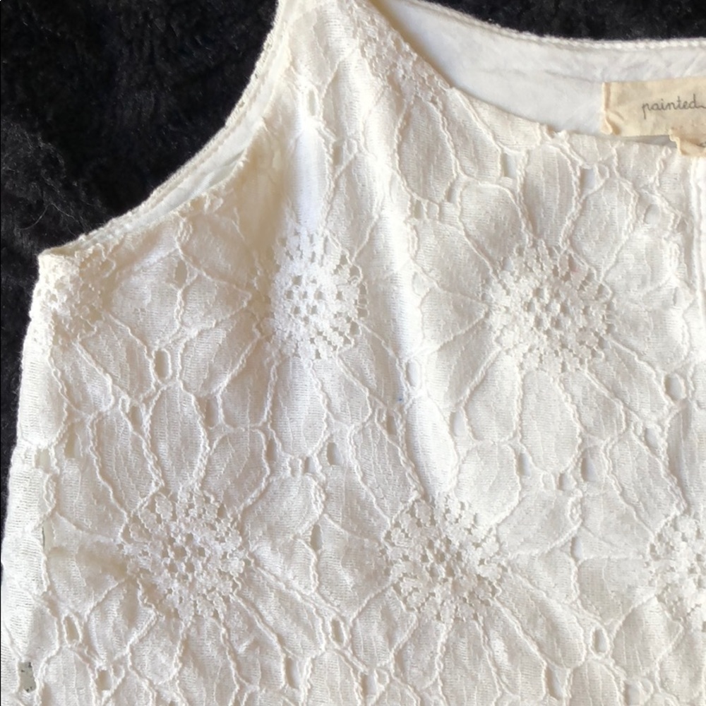 Painted Threads Flower Button Tank - Picture 2 of 5
